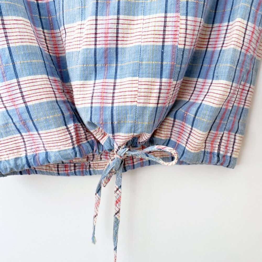 Think Positive Vintage Cotton Gauze Striped Pullover XS/S - Picture 7 of 16